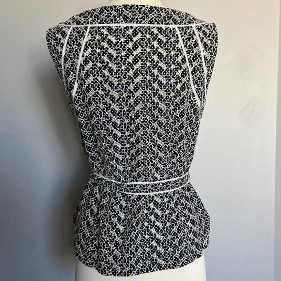 Eileen Fisher Long-Sleeve Black Silk Jersey Relaxed‎ Tunic Top w/ Sheer Layer - Picture 4 of 13